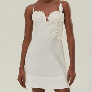 FARM RIO  3d Flower Bodice Mini Dress